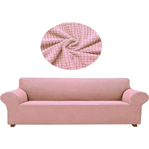 Güzelevim Tekstil Likralı Lastikli Esnek Yıkanabilir Pitikare Desen Üç Kişilik Koltuk Örtü