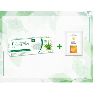 Epinafol Sensitive Aloe Vera Özlü Diş Macunu 90 gr + Cozmoderm Güneş Kremi Hediyeli