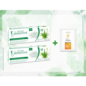Epinafol Sensitive Aloe Vera Özlü 2'li + Cozmoderm Güneş Kremi Hediyeli