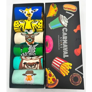 Carnaval Socks 6'lı Havalı Hayvanlar Desenli Çorap Seti