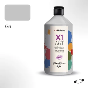 X1 Art Multisurface Hobi Boyası Gri 1000 ml