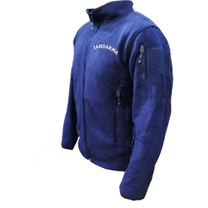 Asker Vadisi Askervadisi Jandarma Asayiş Taktik Çok Cepli(5 Cepli) Reflektörlü Polar Mont Lacivert Renk