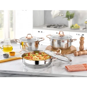 Ilayda 6 Parça Çelik Tencere