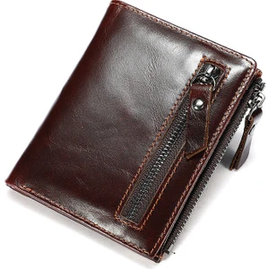 Retro Erkek Cüzdan - Koyu Kahverengi (Yurt Dışından)