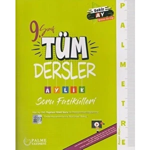 Palme Yayıncılık Palme Yayıncılık 9. Sınıf Tüm Dersler Palme Yayıncılıktre Aylık Çalışma Fasikülleri