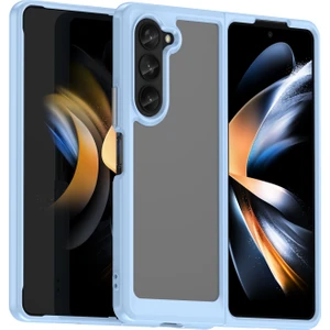 Yue Store Samsung Galaxy Z Fold5 Için Akrilik + Tpu Telefon Kılıfı - Mavi (Yurt Dışından)