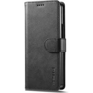 Lc.imeeke Samsung Galaxy Z Fold5 5g Için Deri Telefon Kılıfı - Siyah (Yurt Dışından)
