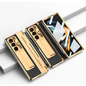 Yue Store Samsung Galaxy Z Fold5 5g Için Kalem Yuvası Telefon Kılıfı - Altın/ Siyah (Yurt Dışından)