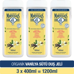 Le Petit Marseillais Duş Jeli Vanilya Sütü 400 ml x3