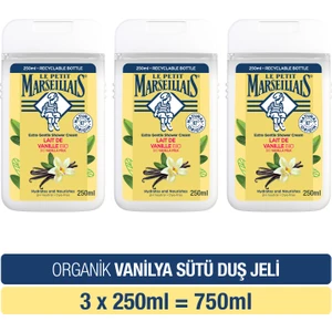 Le Petit Marseillais Vanilya Sütü Duş Jeli 250 ml x 3 Adet