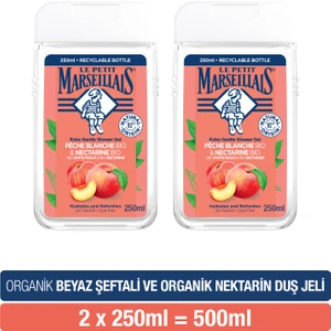 Le Petit Marseillais Beyaz Şeftali ve Nektarin Duş Jeli 250 ml x 2 Adet