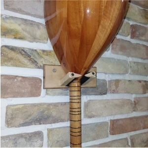 2 Adet Ahşap Bağlama Saz Duvar Askısı Standı
