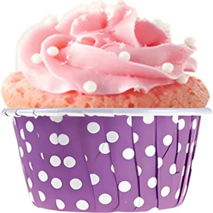 Tinky Winky Muffin Cupcake Kek Kalıbı Kapsülü  Puantiyeli Özel Pet Kapsül 20'li