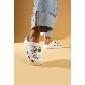 Pembe Potin Papyonlu Comfort Taban Eva Kadın Sandalet 001-0333-23
