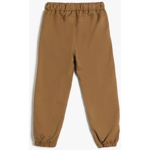 Basic Kargo Jogger Pantolon Beli Bağlamalı Cepli