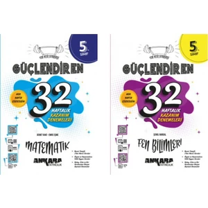Ankara Yayıncılık 5.Sınıf  32 Hafta Sayısal 2'Li Set Matematik,Fen