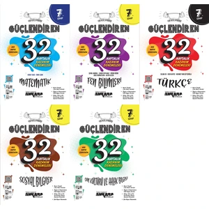 Ankara Yayıncılık 7.Sınıf  32 Hafta 5'Li Set Matematik,Fen,Türkçe,Sosyal,Din Kültürü