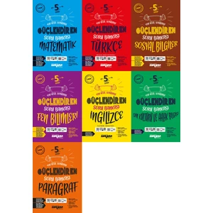 Ankara Yayıncılık 5.Sınıf  7'Li Soru Bankası Seti Matematik,Fen,Türkçe,Sosyal,Ingilizce,Din Kültürü,Paragraf