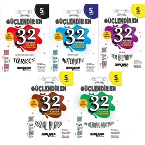 Ankara Yayıncılık 5.Sınıf  32 Hafta 5'Li Set Matematik,Fen,Türkçe,Sosyal,Din Kültürü