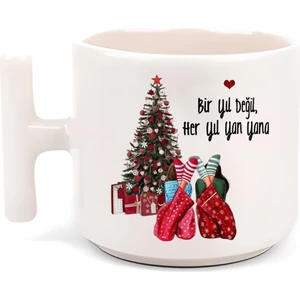 Hobi Shop Yeni Yıl Yılbaşı Mutlu Yıllar Yeni Yıl T Kulp Motto Kahve Fincanı
