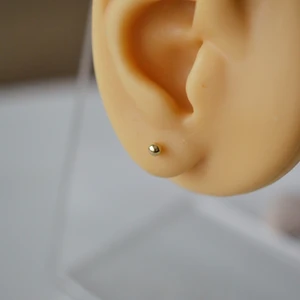 Çelik Gold Top Küpe 3 mm Tek Adet