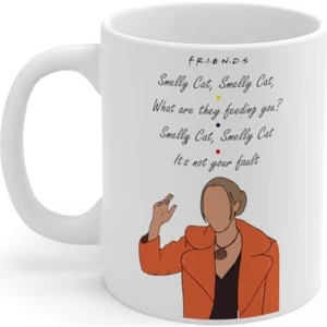 Hobi Shop Friends Phoebe Smelly Cat Baskılı Kupa Bardak