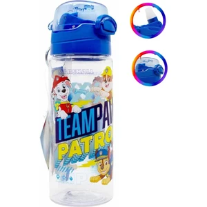 Masho Trend Paw Petrol Şeffaf Matara 500ML - Paw Petrol Suluk - Lisanslı Paw Petrol Matara - Pipetli Suluk