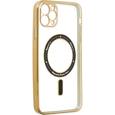 DEİLMİ iPhone 11 Pro Max Kılıf Magsafe Özellikli Gold Seri Fiyatı