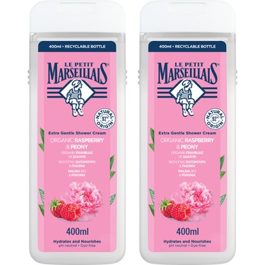 Le Petit Marseillais Frambuaz ve Şakayık Duş Jeli 400 ml x 2 Fiyatı