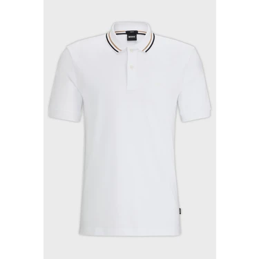 Boss Pamuklu Slim Fit Du meli Polo Yaka T Shirt Erkek Polo Fiyat