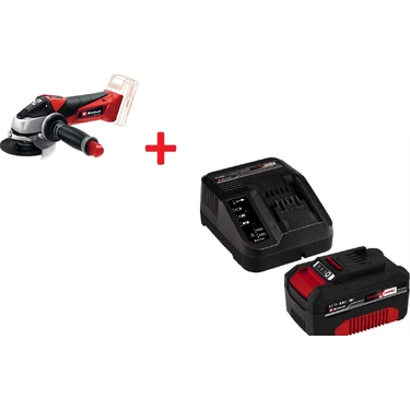 Einhell TE-AG 18/115 Li, Akülü Avuç Taşlama Seti (4 Ah starter kit