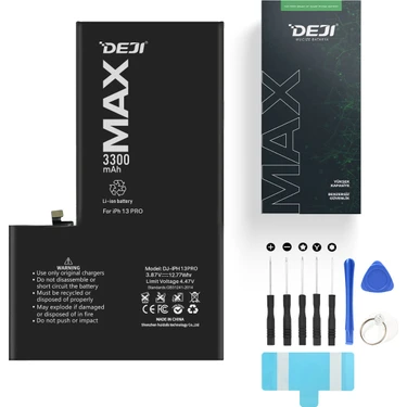 Deji iPhone 13 Pro Batarya 3300 mAh Mucize Batarya