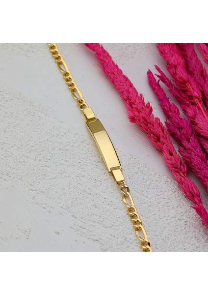 Çocuk 14 Ayar Altın Künye Bileklik indirimleri