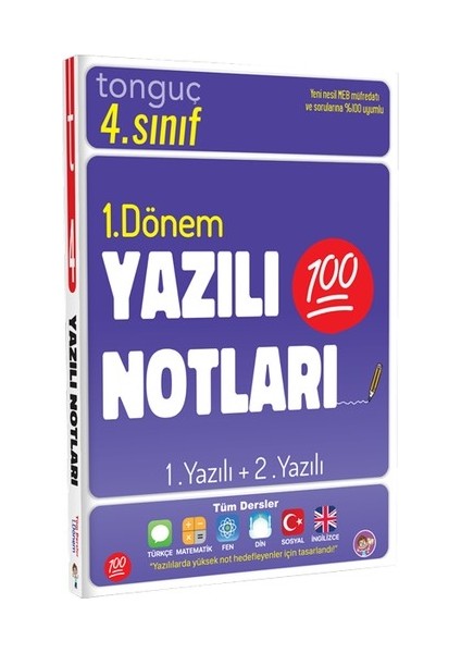 4. Sınıf Yazılı Notları 1. Dönem 1 ve 2. Yazılı - 2. Dönem 1 ve 2. Yazılı Seti