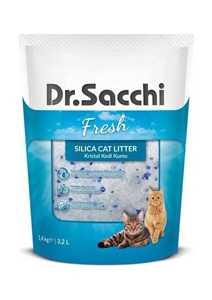 Dr.sacchi Silica Kristal Kedi Kumu 14X3,2 Lt