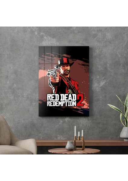 Cam Tablo Red Dead Redemption 2 50X70 cm modelleri