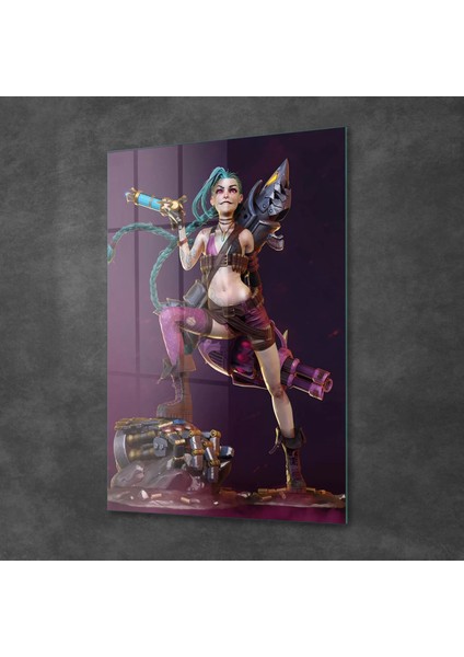 Cam Tablo League Of Legends Jinx 50X70 cm