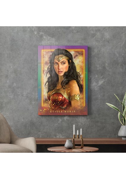Cam Tablo Wonder Woman 50X70 cm modelleri