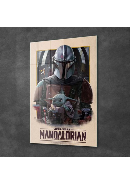 Cam Tablo Renkli Mandalorian 50X70 cm fiyatları