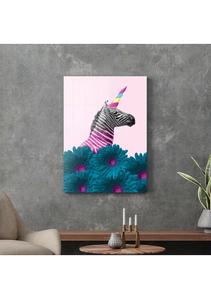 Cam Tablo Modern Pop Art Unicorn 50X70 cm modelleri