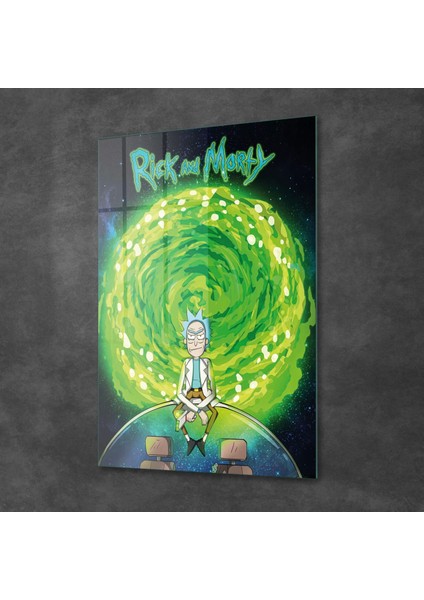 Cam Tablo Rick And Morty 30X40 cm fiyatları