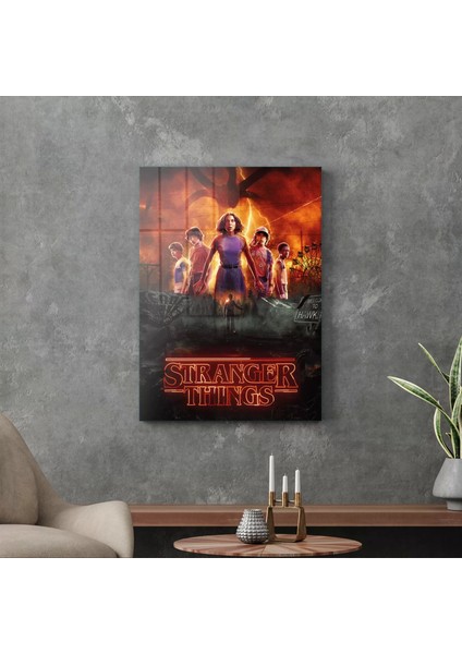Cam Tablo Stranger Things Poster 30X40 cm modelleri