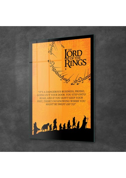 Cam Tablo Yüzüklerin Efendisi Dangerous 50X70 cm fiyatları