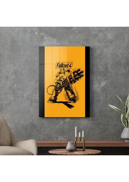 Cam Tablo Fallout 4 50X70 cm modelleri