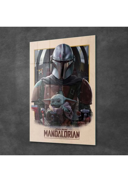 Cam Tablo Mandalorian Way 50X70 cm