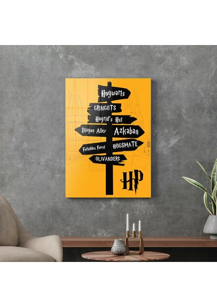 Cam Tablo Harry Potter Sign 50X70 cm