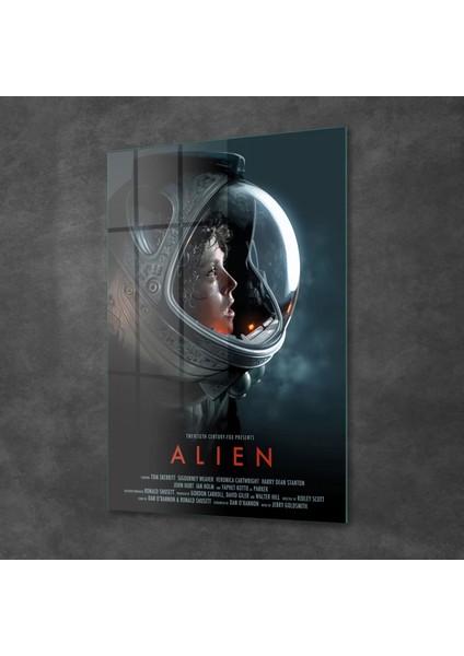 Cam Tablo Alien Film Afişi 30X40 cm fiyatları