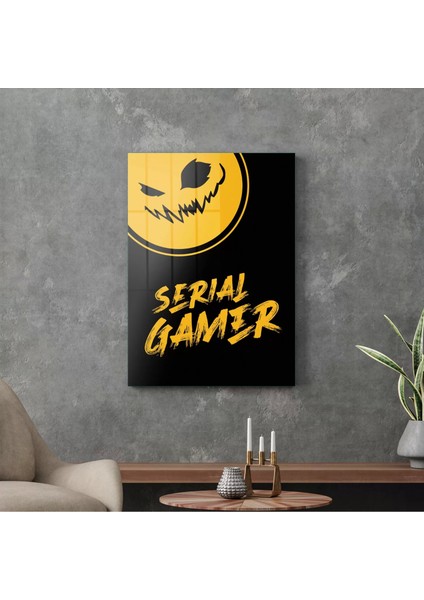 Cam Tablo Turuncu Serial Gamer Yazılı 30X40 cm