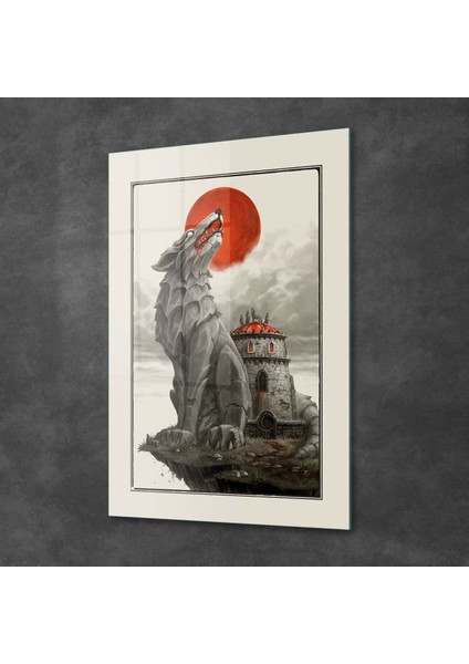Cam Tablo Red Wolf 30X40 cm