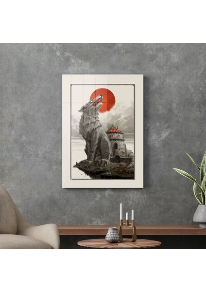 Cam Tablo Red Wolf 30X40 cm